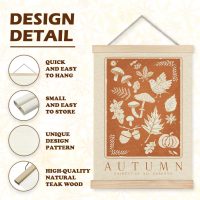 LUVADIAN Fall Wall Decor, Autumn Decor Poster, Neutral Autumn Poster Hanger Frame, Fall Wall Art Posters, Falsl Decorations for Home, Farmhouse Falls Decorations, 12x16 Inches - Image 6
