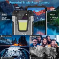 8849 Tank 2 Rugged Smartphone Unlocked, Android 13 Mobile Phone with Projector, 6.79’’ Waterproof Cell Phones 512GB, Dual 4G Sim/24GB RAM/108MP Camera/OTG/WiFi/GPS/Dual Camping Light - Image 6