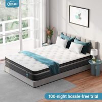 TeQsli Queen Mattress, 12 Inch Queen Size Mattresses in a Box, Gel Memory Foam Hybird Mattress with Individual Pocket Spring, Pressure Relief, Motion Isolation, Fiberglass Free - Image 6