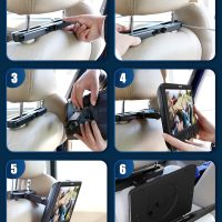 WONNIE 10.5" Two Car DVD Players Portable Dual Screen Headrest Video Player, Play a Same or Two Different Movies with 5-Hour Rechargeable Battery,2 AC Adapters,2 Mounting Brackets,Support USB/SD Card - Image 8