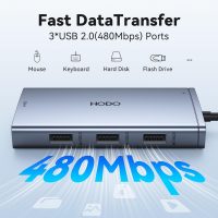 USB C Docking Station Dual Monitor Adapter for Dell HP, Laptop Docking Station 3 Monitors Quad Display USB C Hub Dongle to 4K HDMI+DP+VGA,3 USB2.0,100W PD,8 in 1 Thunderbolt Dock for Lenovo,Surface - Image 8