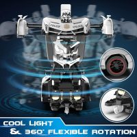 FDJ Remote Control Car - Transform Toys Car Robot, One Button Deformation to Robot with Flashing Light, 2.4Ghz 1:18 Scale Transforming Police Car Kids Toys with 360 Degree Rotating, Girls Boys Toys - Image 4