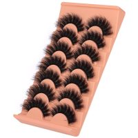 Mink Lashes Full Volume False Eyelashes 18mm Dramatic Faux Mink Eyelashes Natural Look Cat Eye Volume Eye Lashes Multipack by Focipeysa - Image 7