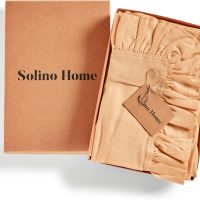 Solino Home Linen Ruffle Napkins Set of 4-100% Pure Linen Peach Dinner Napkins Cloth 20 x 20 Inch - Gabrielle Ruffle, Handcrafted and Machine Washable - Image 3