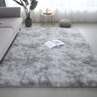 Shag Area Rugs for Bedroom Living Room,4X6 Ultra Soft Fluffy Area Rugs for Dorm, Indoor Carpet Nursery Rugs for Kids Room Home Decor,Tie-Dye Grey - Image 6
