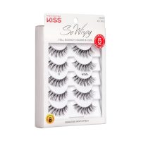 KISS So Wispy, False Eyelashes, 'Style #11', 12mm, Includes 5 Pairs Of Lashes, Easy to Apply, Reusable Lash Clusters - Image 4