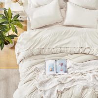 Andency King Size Comforter Set 7 Pieces, Beige Bed in a Bag King Fluffy Boho Tassel Bed Set, Cream Fringe Bedding Set with Quilt Comforter, Sheets, Pillowcases & Shams - Image 3