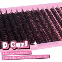 280Pcs Wispy Individual Lashes DIY Eyelash Extensions 8-16MM D-Curly Lash Extensions Lash Clusters 80D Cluster Eyelashes DIY at Home by ALICE - Image 6