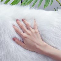 Faux Fur Rug Sheepskin Shag Fluffy Fuzzy White 2x6 ft Runner Rugs for Bedroom Bedside Bed Floor Living Room Plush High-Density Cushion Carpet Super Sofa Cover - Image 6