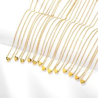 Initial Pendant A-Z Necklace Personalized Stainless Steel Jewelry Women's Simple Adjustable Chain - Image 7