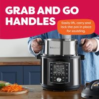 Instant Pot Pro 10-in-1 Pressure Cooker, Slow Cooker, Rice/Grain Cooker, Steamer, Sauté, Sous Vide, Yogurt Maker, Sterilizer, and Warmer, Includes App With Over 800 Recipes, Black, 6 Quart - Image 4