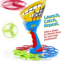 Flying Disc Launcher for Kids - Boys Toys Ages 4-8 Year Old - Birthday Gifts for Boy Age 4, 5, 6, 7, 8, Years - Outdoor Toys Games Gift - Backyard Toy Activities Ideas - 6-8, 5-7 - Image 6