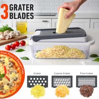 Mueller The Real Original Pro Chopper since 2013 Vegetable Chopper Mandoline Slicer, 8 Blade Food Veggie Chopper Onion Vegetable Cutter with Container, Kitchen Gadgets & Essentials, (10 in 1) - Image 5