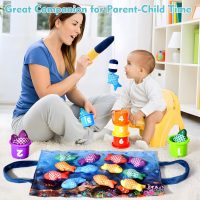 Montessori Toys for 1 Year Old Boy Girl Gifts, Cloth Fishing Game Toddler Toy 1-3, Sorting Learning Baby Toys 6-12-18 Months, One Year Old Girl Boy Birthday Gifts - Image 8