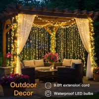 suddus Curtain Lights for Bedroom, 200 Led Hanging String Light Outdoor, Fairy Curtain Lights Indoor for Christmas, Dorm, Wall, Backdrop, Window, Wedding, Party, Birthday Decor, Warm White - Image 6