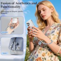 memumi Universal Phone Wrist Strap, Hand wristlet Strap for Women Anti-Theft Secure Lanyard for Smartphones Dried Flowers - Image 5
