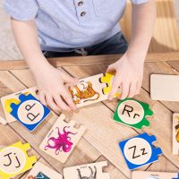 Melissa & Doug Self-Correcting Alphabet Wooden Puzzles with Storage Box (52 pcs) ABC Puzzles, Wooden Alphabet Puzzle for Kids Ages 4+ - Image 7