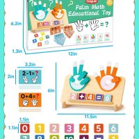 Number Counting Blocks Toys for Kids, Montessori Educational Toys for 3 4 5 Year Old Boys Girls Birthday Gifts, Toddler Preschool Learning Activities, Math Manipulatives Learning Counting Toy for 3-5 - Image 6
