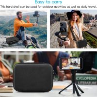 co2CREA Osmo Mobile 7P/7 Gimbal Stabilizer Hard Case - Waterproof Travel Storage Box with Custom Foam Insert & Mesh Pocket for DJI OM Mobile 7P Smartphone Gimbal, Accessories, Cables (Black Case) - Image 8