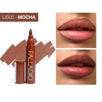 Palladio Lip Stain, Hydrating and Waterproof Formula, Matte Color Look, Longlasting All Day Wear Lip Color, Smudge Proof Natural Finish, Precise Chisel Tip Marker, Mocha Cream - Image 2