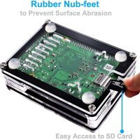 Miuzei Raspberry Pi 4 Case with Fan Cooling Pi 4B Case with 5V 3A Power Supply, 4 pcs Aluminum Heatsinks Support Pi 4 Model B 8gb/4gb (No Raspberry Pi Board) - Image 5