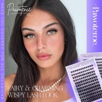 Pawotence Lash Clusters Wispy Cluster Eyelash Extensions 10-18mm Individual Lashes DIY Cluster Lashes Extension Soft Comfortable Eyelash Clusters with Thin Band - Image 5