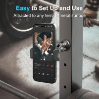 Gym Magnetic Phone Holder Mount, Magnetic Phone Holder Strong Magnets for Gym Accessories Attach to Metal Surface, Phone Mount for Golf Carts Kitchen Men Women with All Smartphones 4.7-7" - Image 2
