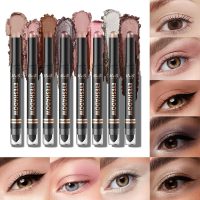 LANGMANNI 8Colors Dual-Ended Eyeshadow Stick Set – Silky Smooth, Waterproof & Transfer-Proof, Built-in Blender Brush, All-Day Matte & Shimmer Wear Eye Makeup(#A) - Image 2