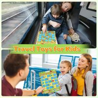 Matching Memory Game for Kids Ages 4-8, Flip to Win Wooden Board Games, Toddler Travel Toys for 3 4 5 6 7 8 Years Old Boys Girls, Road Trip Essentials, Airplane, Car Activity Easter Gifts - Image 6