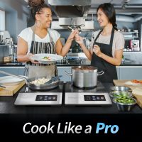ChangBERT 1800W Commercial Grade Induction Cooktop, NSF Certified Portable Large 8" Heating Coil, 12" Heat Resistant Cooking Surface Premium Stainless Steel Pro Chef Professional Burner Hot Plate - Image 8