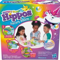 Hasbro Gaming Hungry Hippos Unicorn Edition Pre-School Board Game for Kids Ages 4 and Up; 2-4 Players (Amazon Exclusive) - Image 3