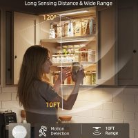6-Pack Under Cabinet Lighting Wireless, LED Motion Sensor Light Indoor, Rechargeable Closet Lights Battery Operated, Dimmable & 3 Color Temps, Under Counter Lights for Kitchen, Stairs (8inch) - Image 2