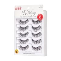 KISS So Wispy, False Eyelashes, 'Style #11', 12mm, Includes 5 Pairs Of Lashes, Easy to Apply, Reusable Lash Clusters - Image 2