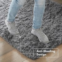 Ophanie Upgrade 4x6 Rugs for Bedroom, Grey, Fluffy Shaggy Soft Area Rug, Gray Non-Slip Indoor Floor Carpet for Living Room, Kids Baby Boys Teen Dorm Home Decor Aesthetic, Nursery, Rug - Image 6
