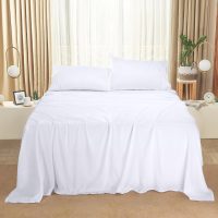 Utopia Bedding King Sheet Set – 4 Piece Bed Sheets for King Size Bed, Soft and Breathable Microfiber, Includes 1 Fitted Sheet, 1 Flat Sheet and 2 Pillowcases (White) - Image 7