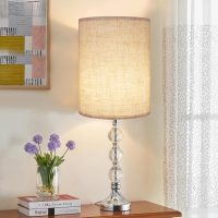 Tall Lampshades Set of 2, Beige Linen Drum Lampshades, 11" Top x 11" Bottom x 12" High Lamp Shade, Lamp Shades Replacement for Table and Floor Lamps, Pendant Light, Handcrafted, Easy Assembly - Image 7