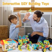 199PCS Building Blocks STEM Toys for 3 4 5 6 7 8+ Year Old Boy Girl Birthday Gifts Preschool Educational Building Toys for Kids Ages 3-5 4-8 5-7 6-8 Erector Sets Stem Kits Activities Creative Games - Image 5