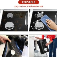 2 Pack Stove Covers, Gas Range Protectors for Samsung Gas Range Stove Cover Reusable Stove Top Covers for Samsung Gas Burners, Oven Liners Mat Gas Range Protectors Covers Non-Stick Washable - Image 7