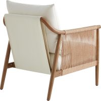 CHITA Braid Armchair, Modern Accent Chair for Living Room, Cream - Image 6