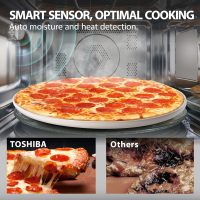 Toshiba Air Fryer Combo 4-in-1 Countertop Microwave Oven, Smart Sensor, Convection, Mute Function, Position Memory 13.6" Turntable, 1.5 Cu Ft, 1000W, Silver, ML-EC42P(SS) - Image 3