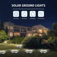 Solar Lights Outdoor 12 Pack, Solar Garden Outdoor Waterproof Pathway Lights Bright In-Ground Light Outdoor Lighting Decor for Lawn, Patio, Yard, Driveway, Step and Walkway White Light - Image 6