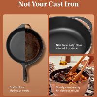 Caraway Enameled Dutch Oven - 6.5 qt Cast Iron Dutch Oven With Lid - 3 Layer Enamel Coating - No Seasoning Required - Compatible With All Stovetops - Oven Safe - No Forever Chemicals - Rust - Image 4
