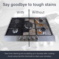Gas Stove Burner Covers by Linda’s Essentials (10 Pack) - Extra Thick Non-Stick Reusable Stove Covers, Heat Resistant Gas Range Protectors, StoveTop Accessories to Keep Range Clean - Image 4