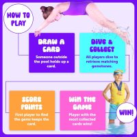 Dan&Darci Pool Gem Hunt Diving Game for Kids - Pools Toys for Kid Ages 6 7 8 9 10 11 12 Year Old - Water Games Swimming Dive Toy - Gifts for Girls, Boy Ages 6-8, 8-12, Summer Fun - Image 4