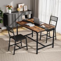 HOOBRO Kitchen Chairs Set of 2, Wooden Dining Room Chairs with Metal Frame, Dining Chairs with Back, Easy to Assemble, Farmhouse Dining Chairs for Kitchen, Living Room, Black BB39CD01 - Image 7