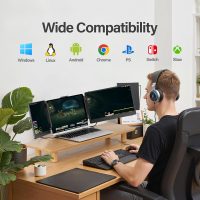 Laptop Screen Extender, 14'' FHD 1080P IPS Ultra-Thin Dual/Triple Monitor Display, HDMI/USB-C Plug-Play Portable Monitor for Laptop, Built-in Speakers(Mac, Win, Android) - Image 8