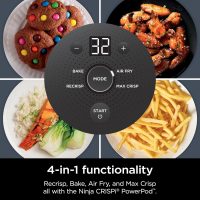 Ninja Crispi 4-in-1 Portable Glass Air Fryer Cooking System, 1500W, 4QT & 6-Cup TempWare Glass Containers with Storage Lids, Microwave, Freezer & Dishwasher Safe, Cyberspace Gray, FN101GY - Image 8