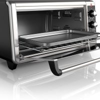 BLACK+DECKER 8-Slice Extra Wide Convection Toaster Oven, Fits 9"x13" Oven Pans and 12" Pizza, Bake, Toast, Broil, and Keep Warm Functions, Countertop Compact Design with Stainless Steel Finish - Image 14