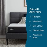 Lucid 8 Inch Memory Foam Mattress - Medium Plush Feel - Gel Infusion - Memory Foam Infused with Bamboo Charcoal - Breathable - CertiPur Certified - FullFull Size - Image 3
