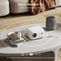 Mini Projector with WiFi and Bluetooth, 4K 1080P Portable Projector, 18000 Lumens Outdoor Movie Projector Support Electric Focus & Auto Vertical Keystone, Smart Video Projectors for Phone/PC/TV Stick - Image 7